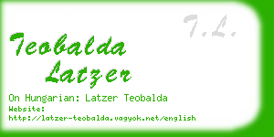 teobalda latzer business card